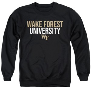Men's Wake Forest University Stacked Crewneck Sweatshirt - 1 of 4