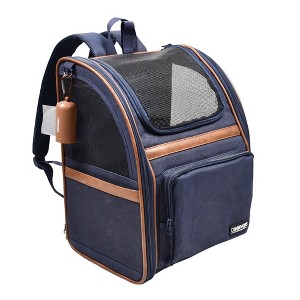 GOOPAWS Pet Carrier Backpack for Dogs and Cats, Collapsible with Breathable Mesh Dog Backpack, for Pets Up to 25 Lbs - 1 of 4