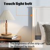 NicBex Queen Platform Bed Frame with Wood Headboard and Footboard,LED Lights and Charging Station,No Box Spring Needed,Easy Assembly,White/Black/Brown - 3 of 4
