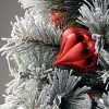 4.5' Prelit Flocked Bristle Pine Artificial Christmas Tree with Red & Silver Ornaments Clear Lights - National Tree Company - 3 of 3