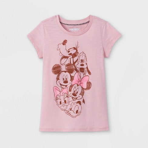 mickey mouse pink shirt