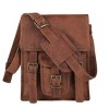 Generic Leather crossbody bag messenger satchel tablet bag 11 inches for men and women - 4 of 4