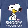 Girls' - Peanuts - Snoopy And Woodstock Fitted Short Sleeve Graphic T-Shirt - 2 of 4