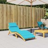 vidaXL Sun Lounger Cushion Turquoise Oxford Fabric - 2 of 4