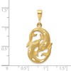 Black Bow Jewelry 14k Yellow Gold Large Pisces the Fish Zodiac Pendant - 4 of 4