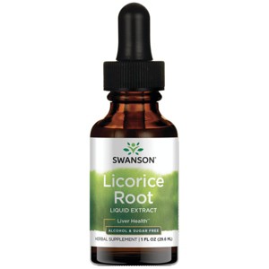 Swanson Herbal Supplements Licorice Root Liquid Extract - Alcohol & Sugar Free 2 g 1 fl oz Liquid. - 1 of 3