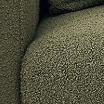 green + chenille + foam