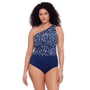 Trimshaper Heather One Piece Swimsuit - 1 of 3