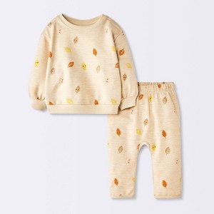 Conjunto de Sudadera y Pantalón de Bebé Hojas de Otoño - Cloud Island™ Avena