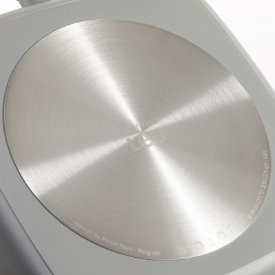 Moonmist Gray 10" Non-stick Ceramic Grill Pan with Recycled Aluminum