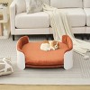 Raised Dog Sofa Bed, Supports 35-80 lbs, Removable Mattress Cover, Machine Washable Fabric, Dog Couch Sofa for Small & Medium Dogs–Cuddlewood - 2 of 4