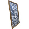 HomeRoots Azure Blossoms Brown Framed Canvas Wall Art - 4 of 4