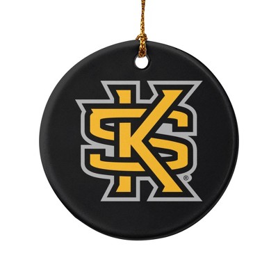 Kennesaw State Owls Logo Porcelain Holiday Christmas Tree Ornament