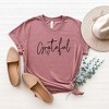 Simply Sage Market Women's Grateful Heart Short Sleeve Graphic Tee - 2 of 2