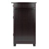 Savannah Kitchen Cart Wood/Coffee - Winsome - image 4 of 4