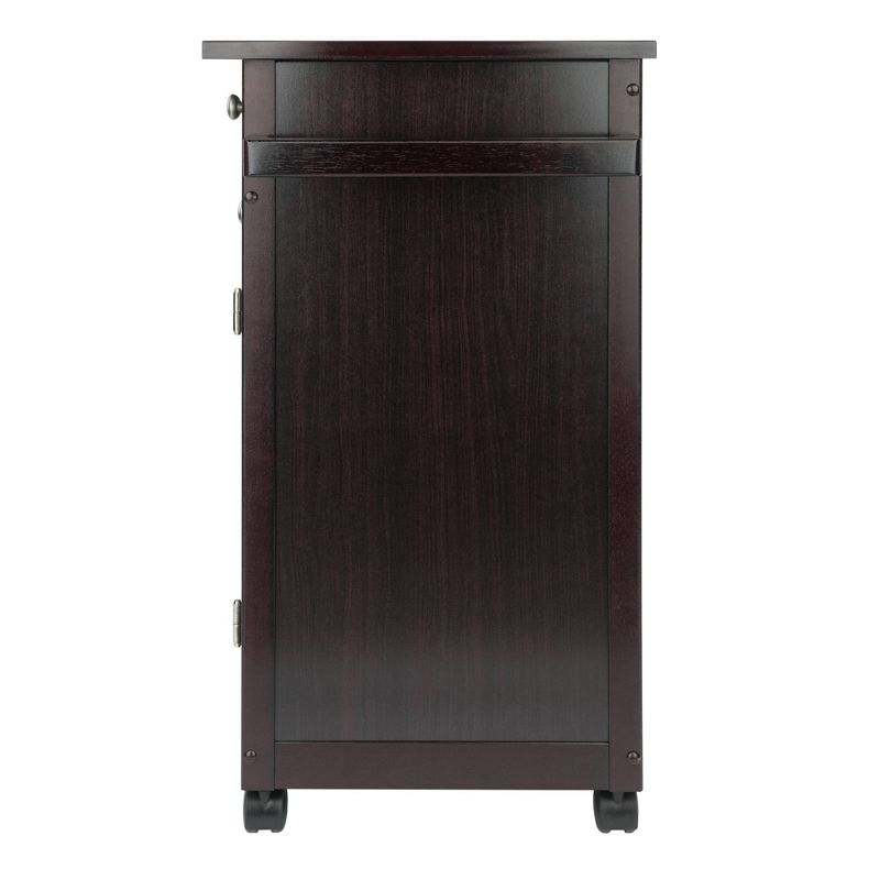 Savannah Kitchen Cart Wood/Coffee - Winsome, 5 of 14