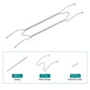 Unique Bargains Stainless Steel Invisible Decorative Wall Plate Hanger 1 Set - 3 of 4