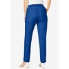 Jessica London Women's Plus Size Linen Pleat-Front Pant - 3 of 4