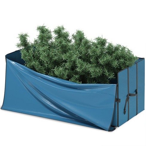 Hearth & Harbor Blue Christmas Tree Extra-Large Tree Rolling Storage Bag 9 ft.