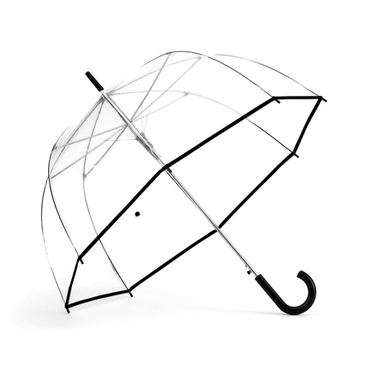 ShedRain Bubble Umbrella - Clear: Auto-Open Solid Plastic Handle, 52" Span, 2 of 4