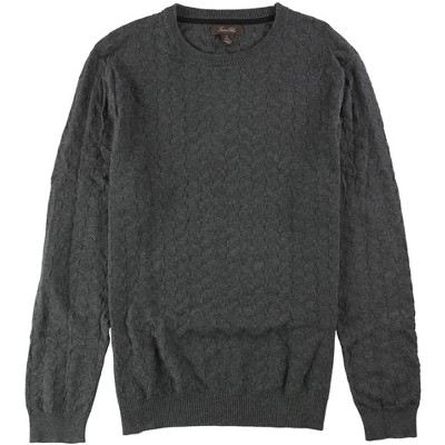 Tasso Elba Mens Chevron Patterned Knit Pullover Sweater
