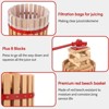 Manual Fruit Wine Press, Wood Steel Fruit and Wine Press With T-Handle, Wine Making Press for Outdoor, Kitchen, Assembly Required - 4 of 4