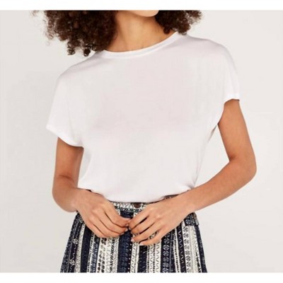 Women's White Tee - APRICOT