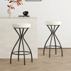 NicBex Set of 2 Bar Stools for Kitchen Island,Round Upholstered Counter Bar Stools with Footrests,Bar Chairs for Dining Rooms,Kitchens - 2 of 4