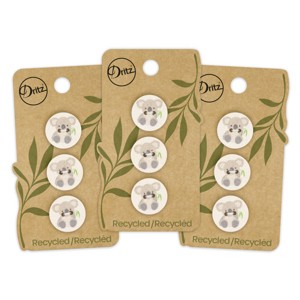 Dritz 18mm Recycled Cotton Koala Buttons Natural: Sewing Fasteners, Beige, 9 Pieces, Plastic, Art & Stationery - 1 of 4
