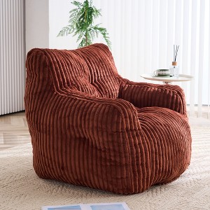 Lyngins Corduroy Bean Bag Sofas for Kids and Adults,Comfy Lazy Sofa Chairs with Memory Sponge for Living Room - 1 of 4