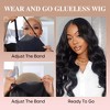 Jessie's Wig 24 Inch Body Wave Human Hair Glueless Wig 5x5 Pre Cut Lace Upgraded Black 1 Pc/Pack - 3 of 4