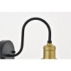 Elegant Lighting Felicity 1 light brass and black Wall Sconce - 2 of 4