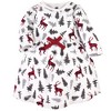 Hudson Baby Infant and Toddler Girl Cotton Long-Sleeve Dresses 2pk, Forest Deer, 5 Toddler - 3 of 3