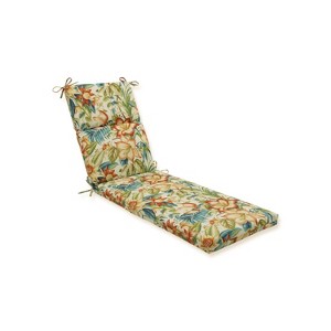 Botanical Glow Tiger Lily Outdoor Chaise Lounge Cushion - Pillow Perfect - 1 of 3