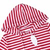 Women's Sweatshirt Dress 3/4 Sleeve Hoodie with Front Pocket Knee Length Slim Fit Pullover Hoodie Dress - 4 of 4