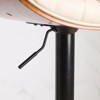 CAVINAS 25"-33.4"Bentwood Bar Stools,Set of 2,Mid-Century Modern Counter Height Barstools,360°Swivel Adjustable Height Chairs,Upholstered - 4 of 4