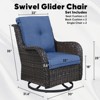 Gymojoy Outdoor Swivel Patio Chairs All-Weather Patio Swivel Glider Chairs Set of 2 - 2 of 4