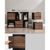 LEDREM Bookshelf, Superfast Toolless Assembly, Cube Storage Organizer, Shelving Unit, 6 Compartments, 4 Fabric Drawers, 10.6 x 32.7 x 24.3 Inches - 4 of 4