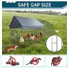 Metal Chicken Coop 86"×40"×40" Chicken Run with Waterproof Cover Portable Poultry Cage, for Outdoor Walk-in Poultry Rabbit Duck Cage Back Yard - 4 of 4