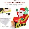 VINGLI 8FT Christmas Decorations Outdoor Inflatable Lighted Decor， Decoration with Electric Blower, Deer Sleigh - 3 of 4
