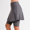 Calypsa Women's Flared Mid-Thigh Swim Skirt With Bike Shorts - 3 of 4