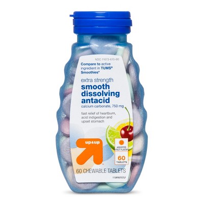 Antacid Smooth Chews - Assorted Fruit Flavor - 60ct - up & up™