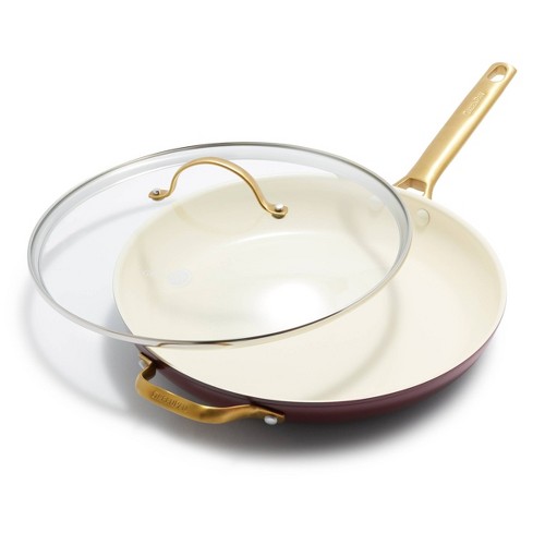 GreenPan Reserve 12" Frypan with Helper Handle & Lid Plum Purple