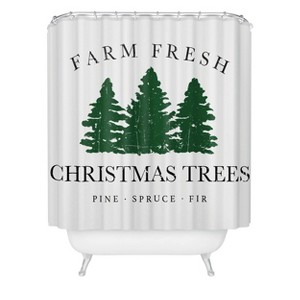 Deny Designs Move Mountains Farm Fresh Christmas Trees Shower Curtain - 1 of 3