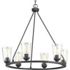 Progress Lighting, Noma, 6-Light Foyer Fixture, Graphite, Steel, No Shade - 3 of 4