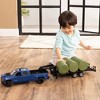 ERTL 1/16 Big Farm Blue Chevrolet Pickup Truck with Trailer & 6 Round Bales 47603 - 2 of 4