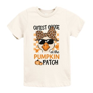 Cutest Goose At The Pumpkin Patch - Youth Short Sleeve Graphic T-Shirt and Toddler Short Sleeve Graphic T-Shirt - 1 of 4