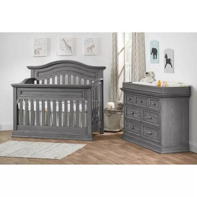 Oxford Baby Glenbrook 4-in-1 Convertible Crib - Graphite Gray