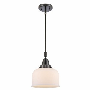 Bell - 1 Light Stem Hung Mini Pendant In Industrial Style-11.13 Inches Tall and 8 Inches Wide - 1 of 1