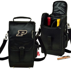 NCAA Purdue Boilermakers Two Bottle Wine Tote w/Corkscrew - 1 of 3